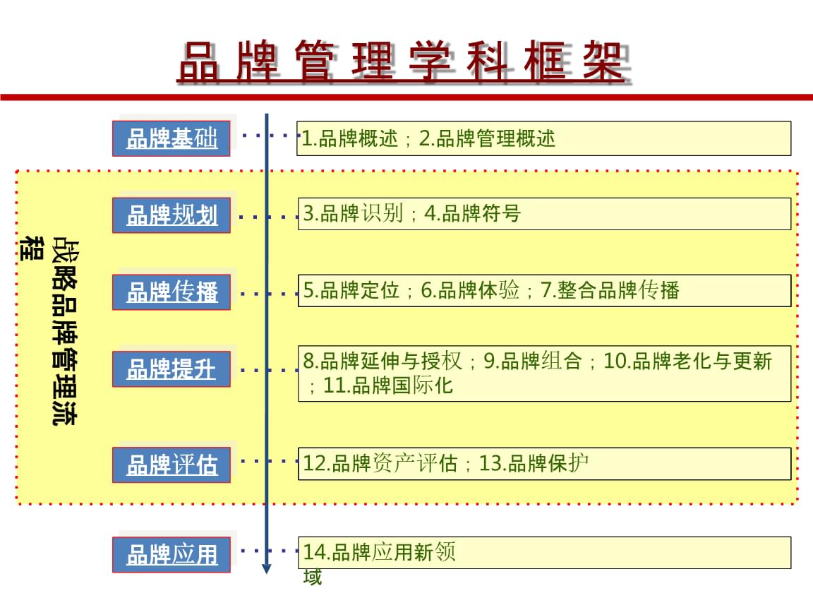 品牌管理框架手册 构建稳固的品牌基石